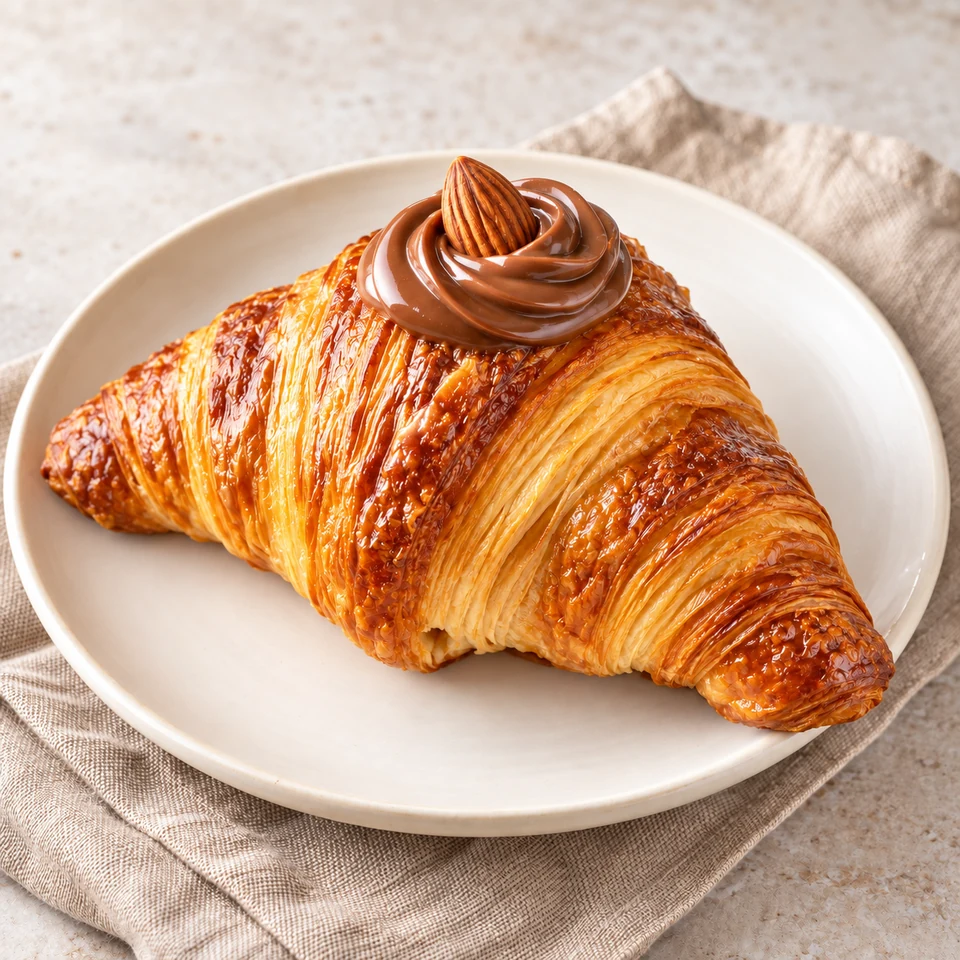 Chocolate croissant, after